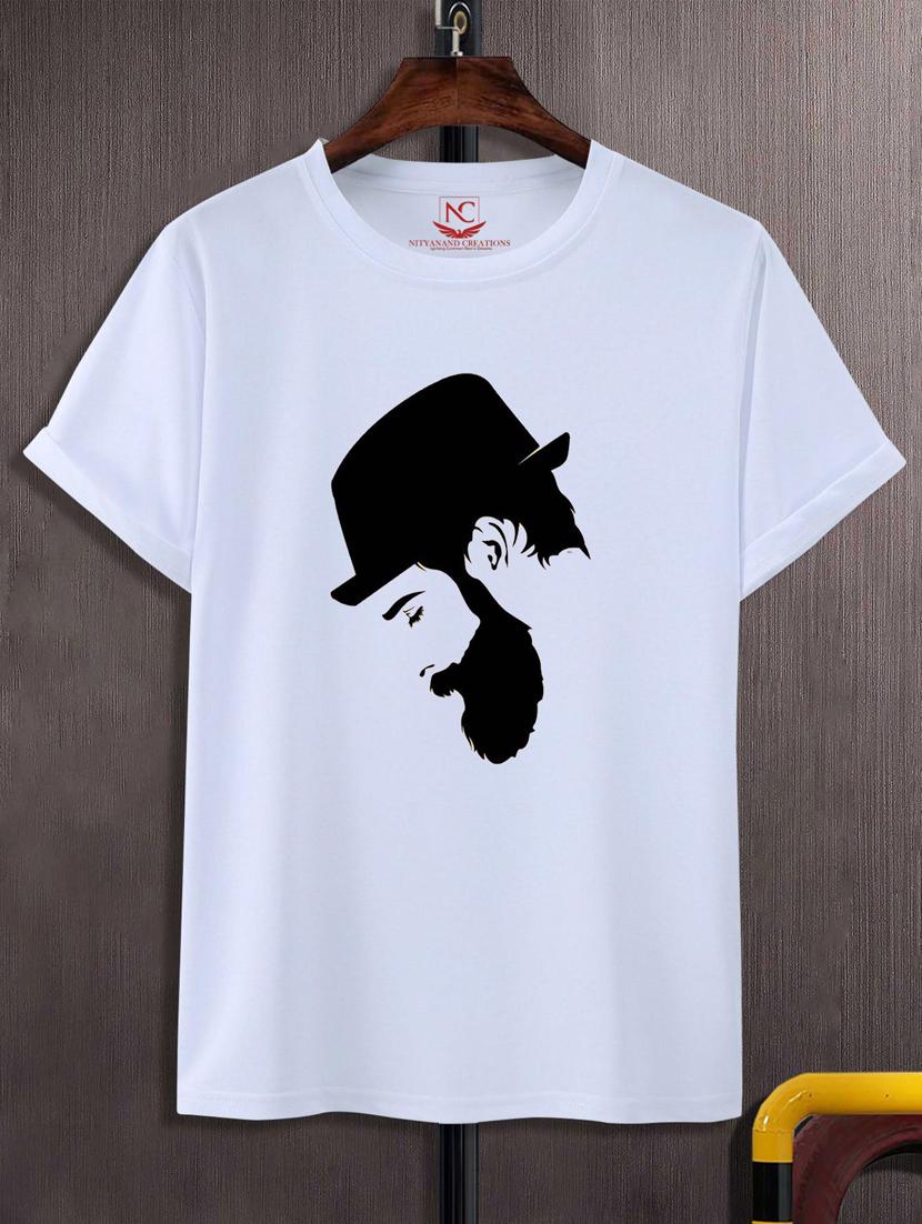 unisex white graphic printed t-shirt - 20776332 -  Zoom Image - 0