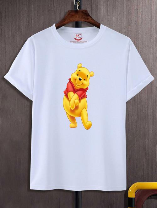unisex white graphic printed t-shirt - 20776337 -  Standard Image - 0