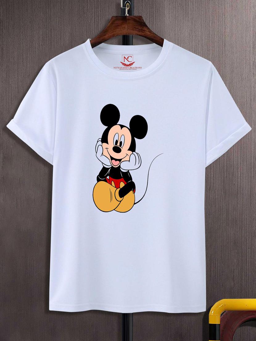 unisex white graphic printed t-shirt - 20776338 -  Zoom Image - 0