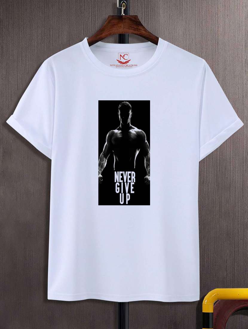 unisex white graphic printed t-shirt - 20776345 -  Zoom Image - 0