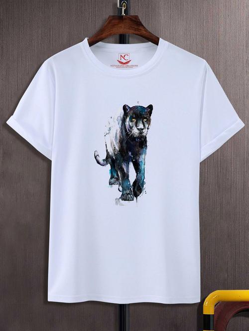 unisex white graphic printed t-shirt - 20776347 - Standard Image - 0