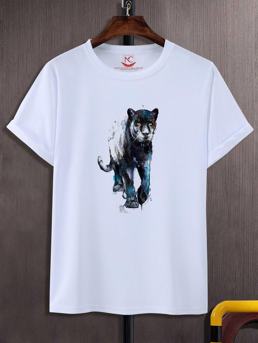 unisex white graphic printed t-shirt - 20776347 - Zoom Image - 0