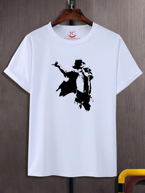 unisex white graphic printed t-shirt - 20776350 - Standard Image - 0