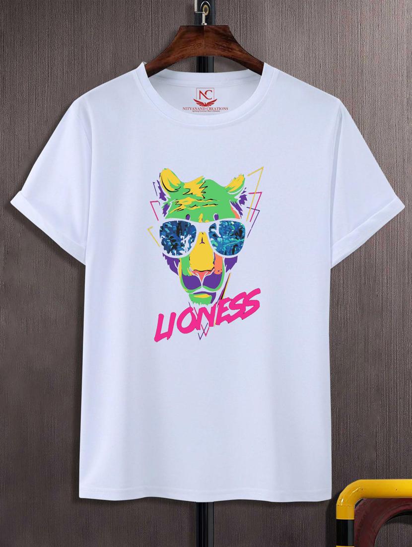 unisex white graphic printed t-shirt - 20776362 -  Zoom Image - 0