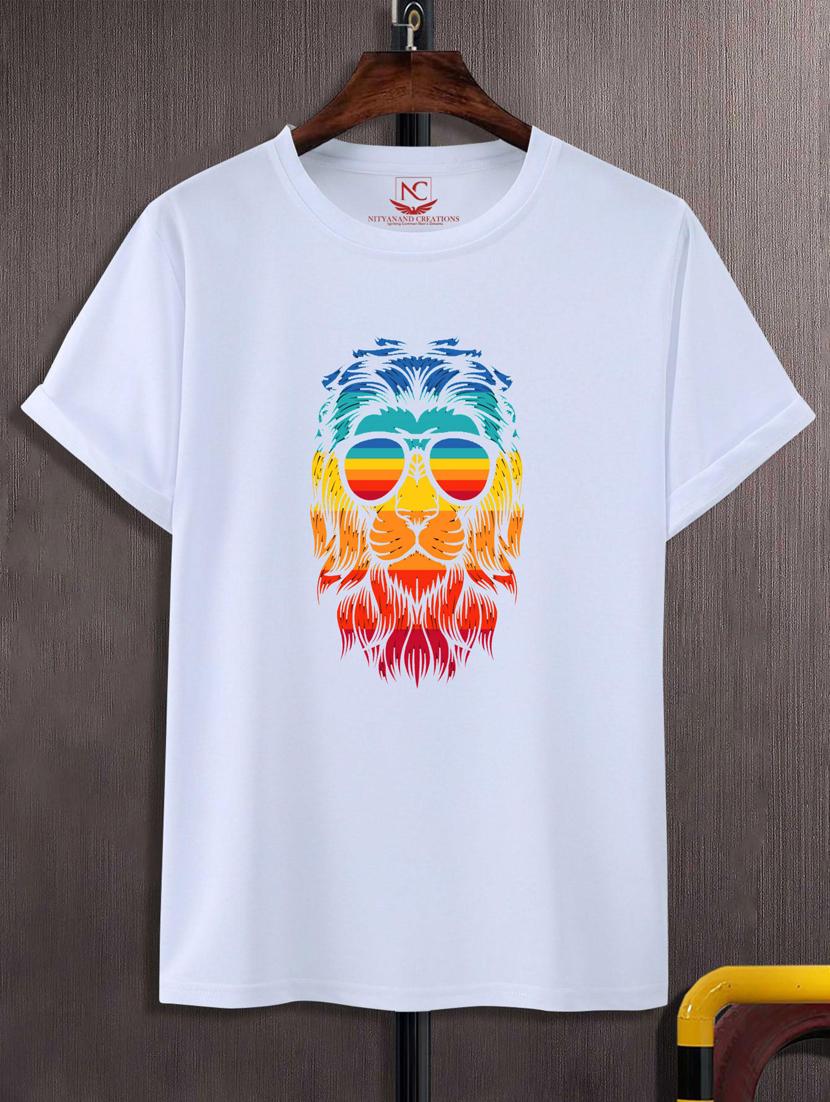 unisex white graphic printed t-shirt - 20776373 -  Zoom Image - 0