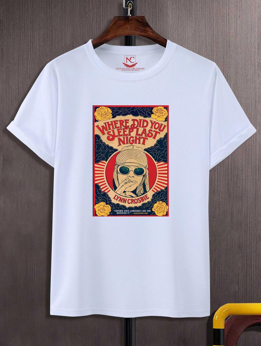 unisex white graphic printed t-shirt - 20776386 - Zoom Image - 0