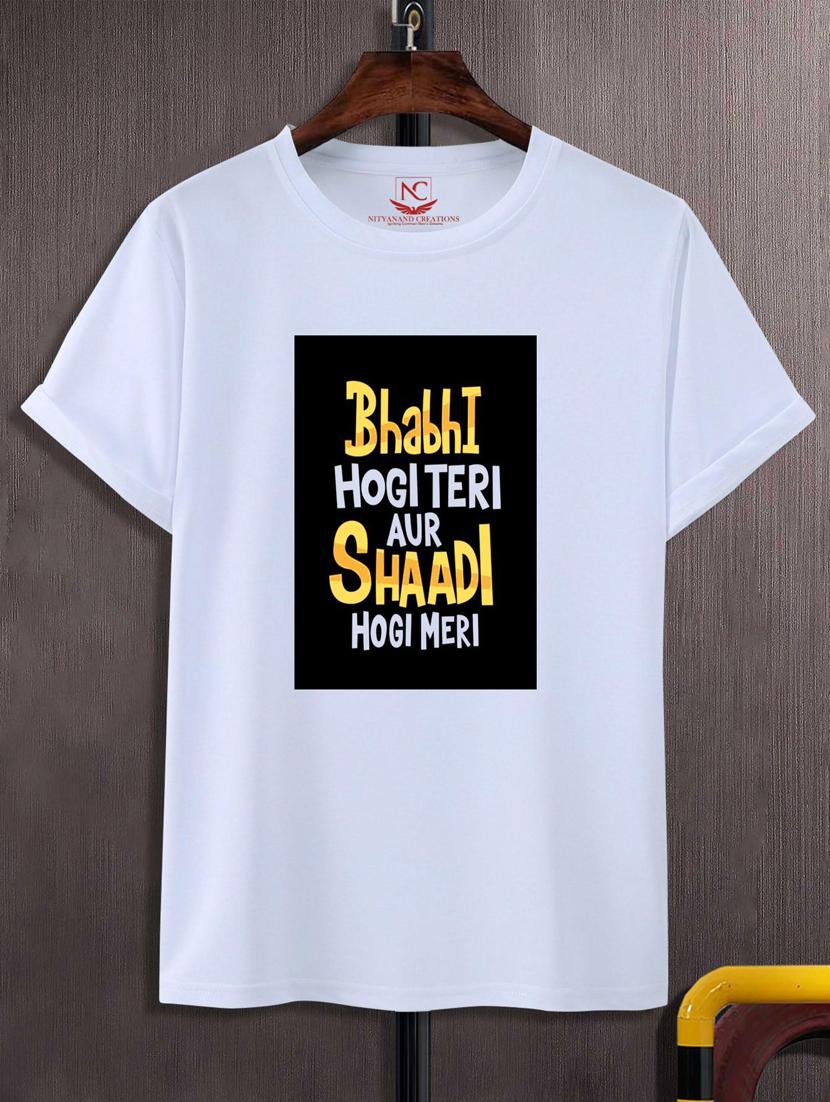 unisex white graphic printed t-shirt - 20776394 -  Zoom Image - 0