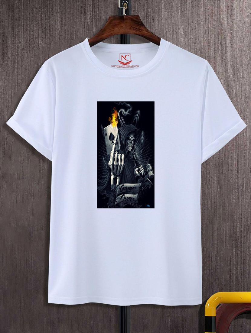 unisex white graphic printed t-shirt - 20776397 - Zoom Image - 0