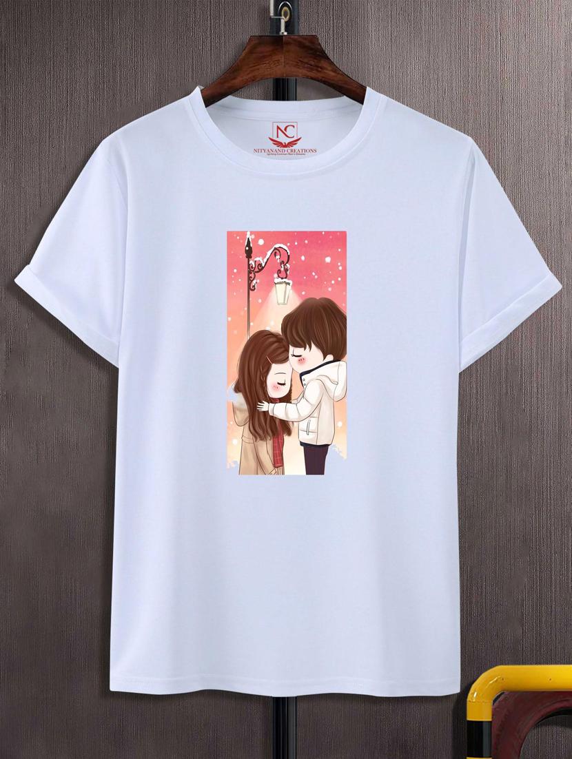 unisex white graphic printed t-shirt - 20776403 -  Zoom Image - 0