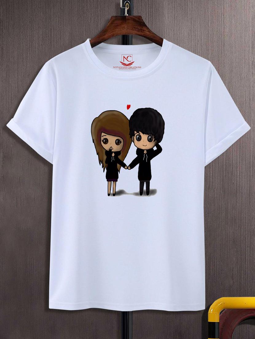 unisex white graphic printed t-shirt - 20776407 -  Zoom Image - 0
