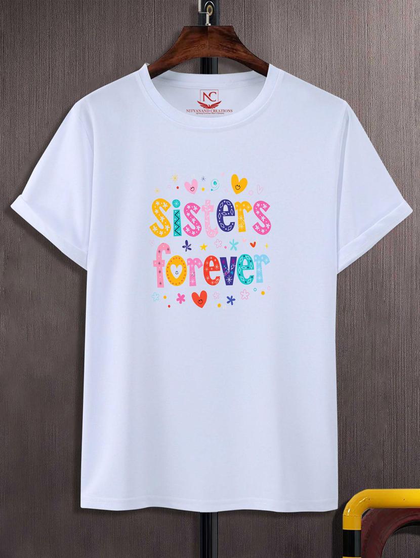 unisex white typographic printed t-shirt - 20776412 - Zoom Image - 0