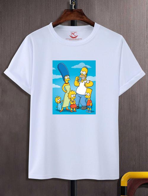 unisex white graphic printed t-shirt - 20776425 - Standard Image - 0