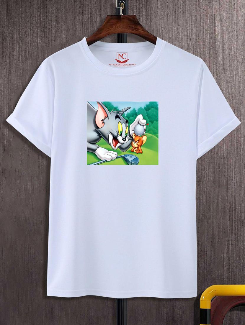 unisex white graphic printed t-shirt - 20776426 - Zoom Image - 0