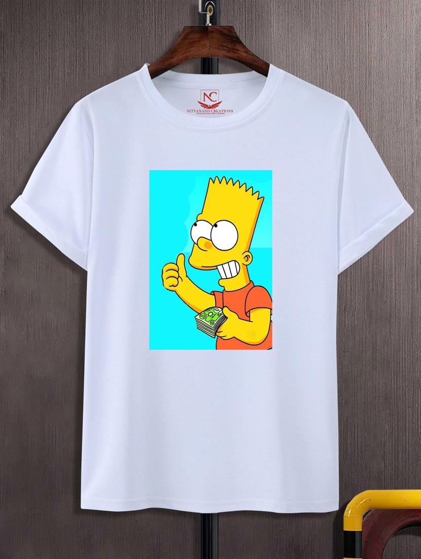 unisex white graphic printed t-shirt - 20776429 -  Zoom Image - 0