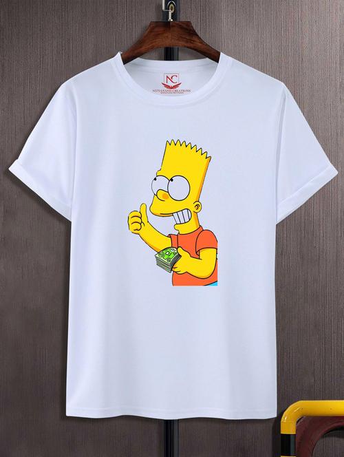 unisex white graphic printed t-shirt - 20776430 - Standard Image - 0