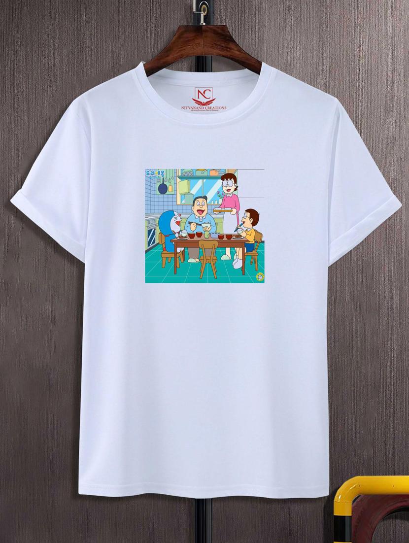 unisex white graphic printed t-shirt - 20776434 -  Zoom Image - 0