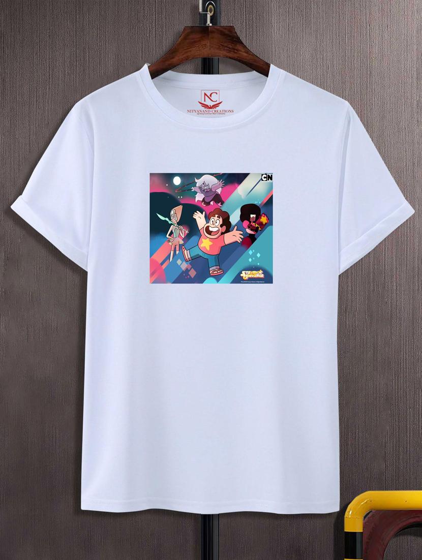 unisex white graphic printed t-shirt - 20776436 -  Zoom Image - 0