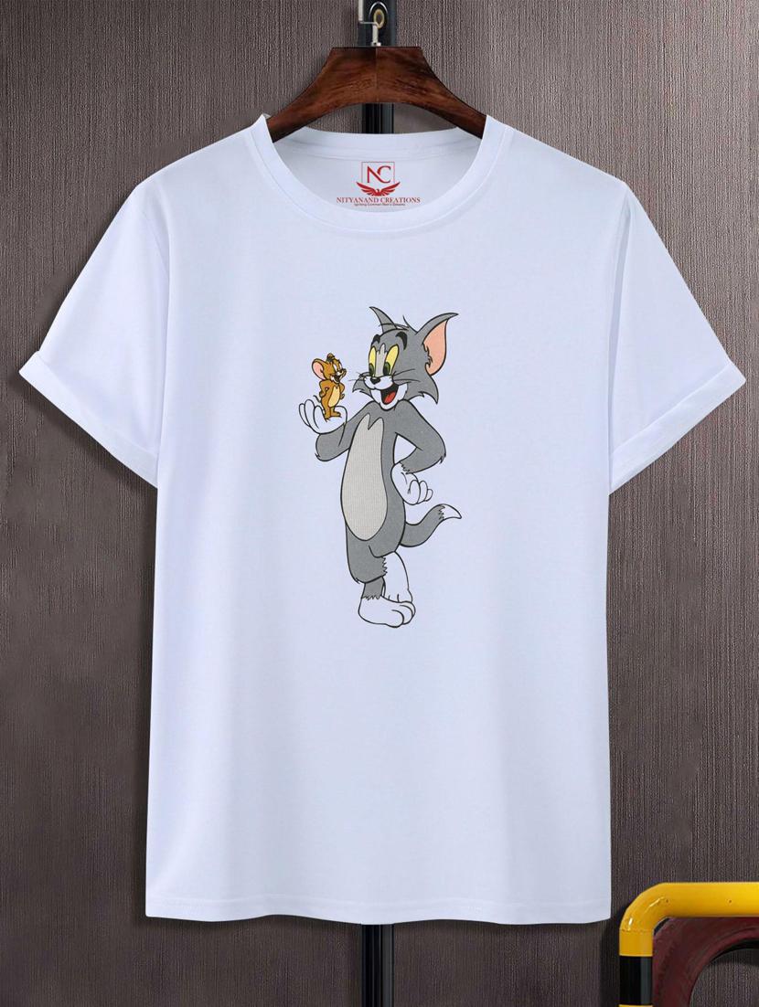 unisex white graphic printed t-shirt - 20776443 -  Zoom Image - 0