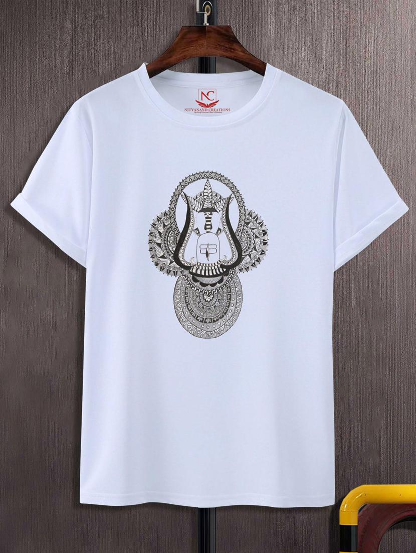 unisex white graphic printed t-shirt - 20776478 - Zoom Image - 0