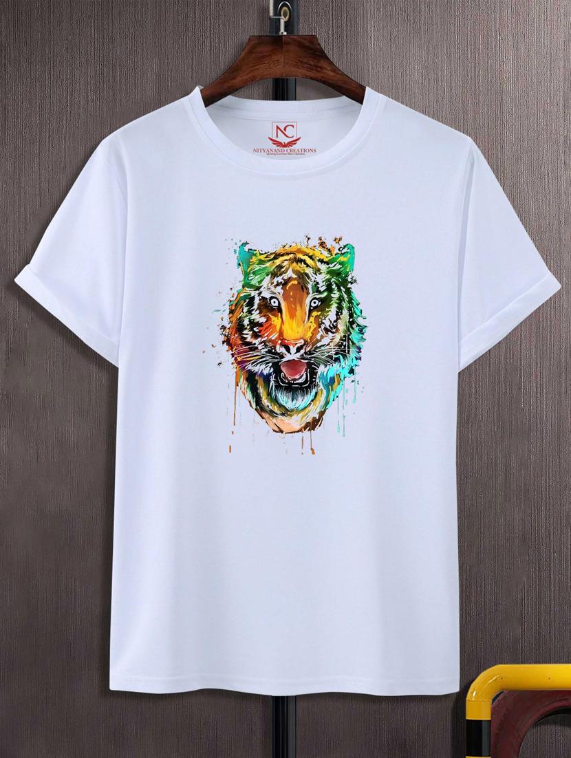 unisex white graphic printed t-shirt - 20776483 -  Zoom Image - 0