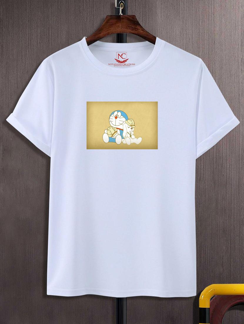 unisex white graphic printed t-shirt - 20776505 - Zoom Image - 0