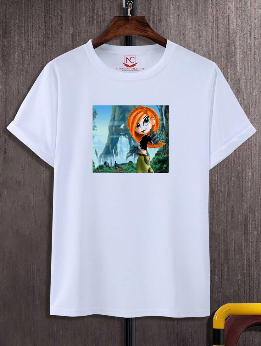 unisex white graphic printed t-shirt - 20776506 -  Zoom Image - 0