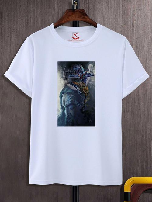 unisex white graphic printed t-shirt - 20776510 -  Standard Image - 0