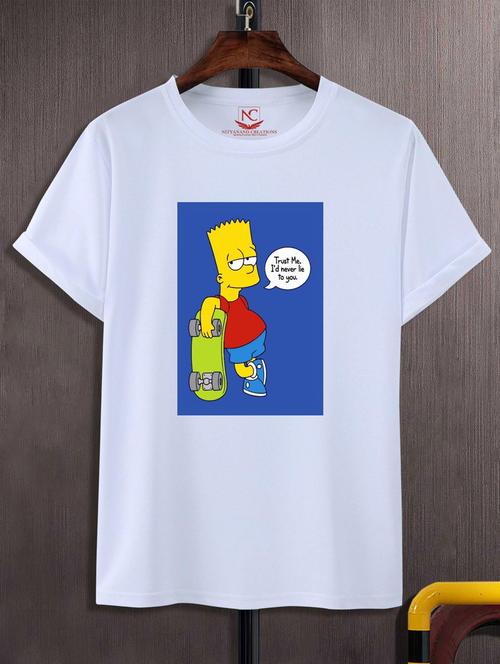 unisex white graphic printed t-shirt - 20776512 - Standard Image - 0