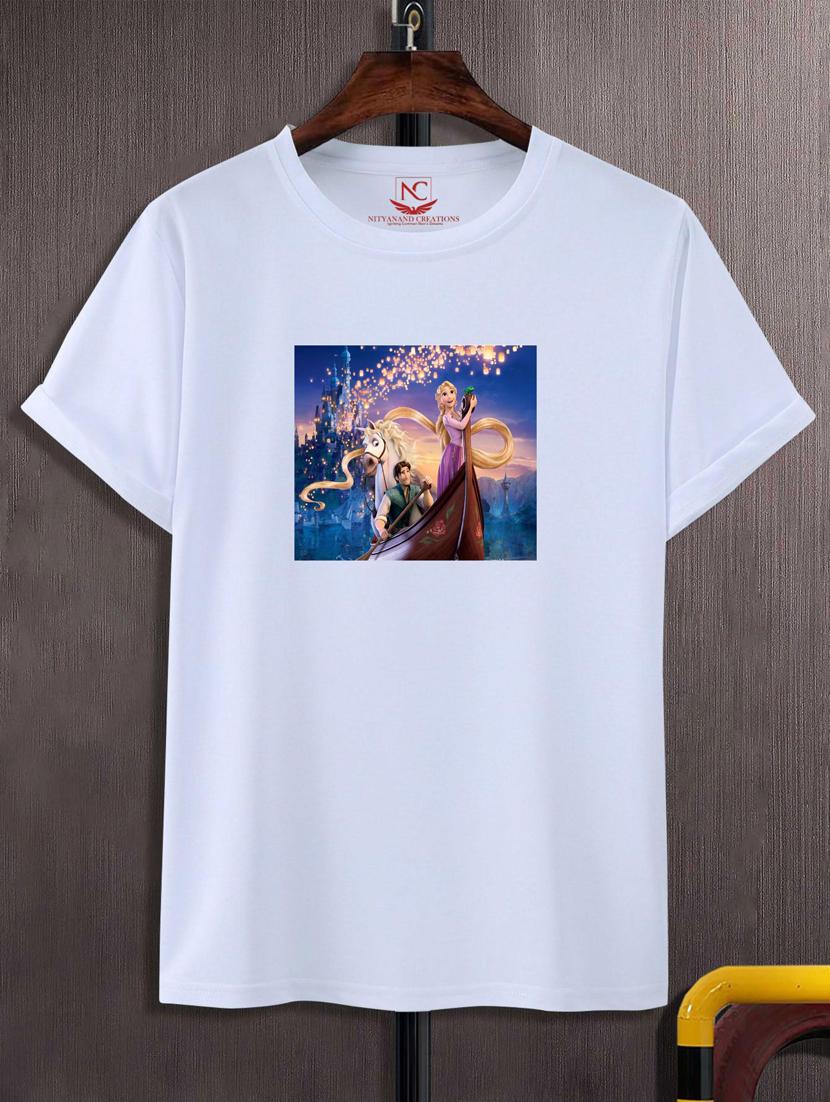 unisex white graphic printed t-shirt - 20776519 -  Zoom Image - 0