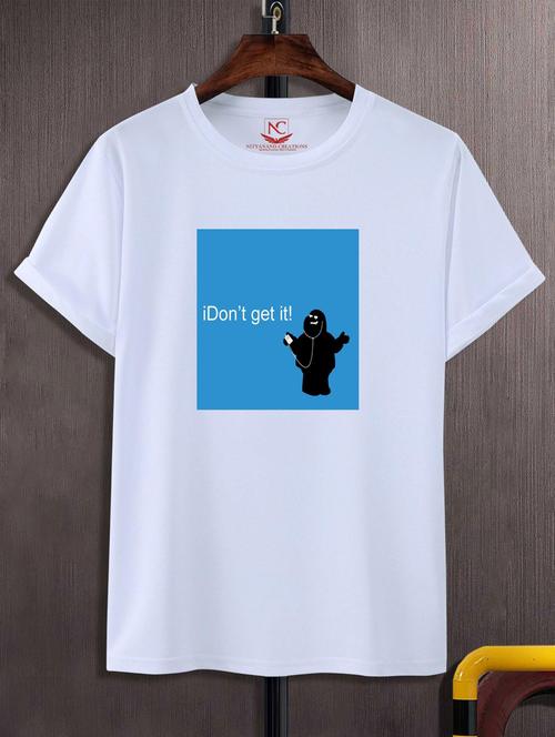 unisex white graphic printed t-shirt - 20776538 -  Standard Image - 0
