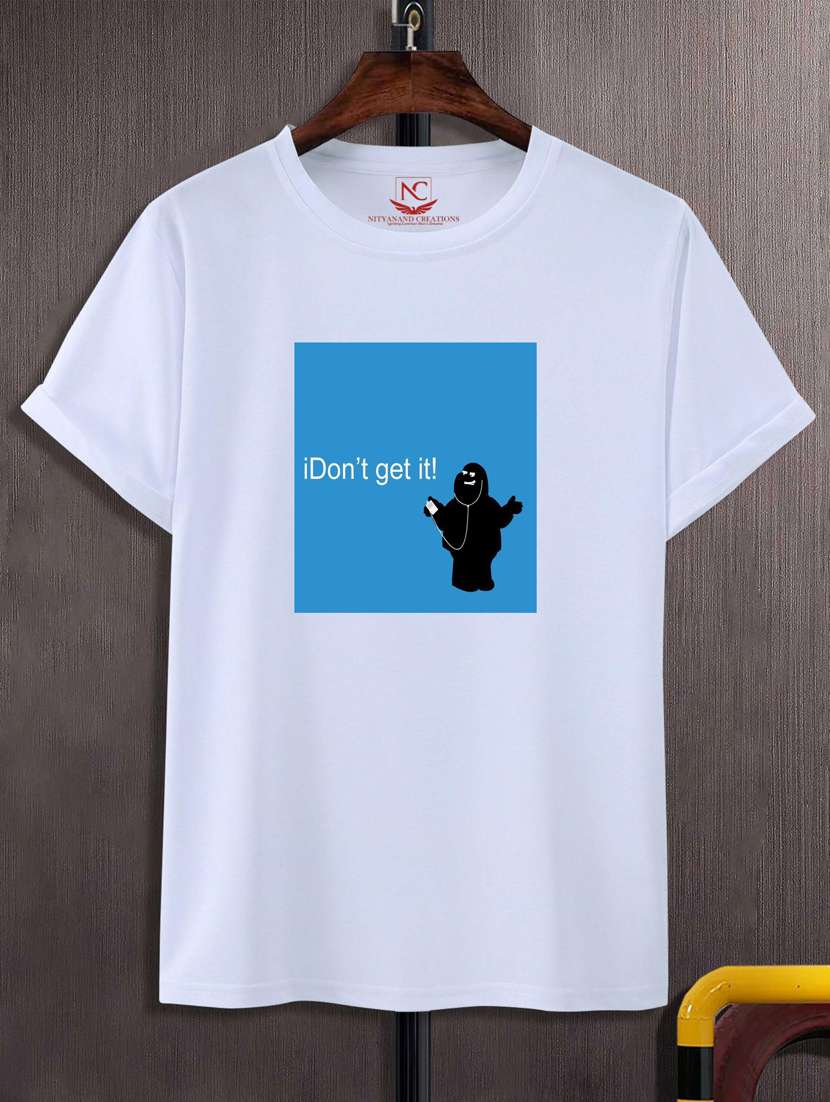 unisex white graphic printed t-shirt - 20776538 -  Zoom Image - 0