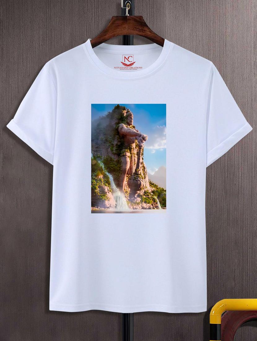 unisex white graphic printed t-shirt - 20776570 - Zoom Image - 0
