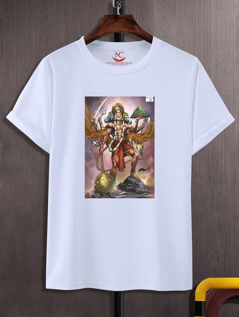 unisex white graphic printed t-shirt - 20776632 - Zoom Image - 0