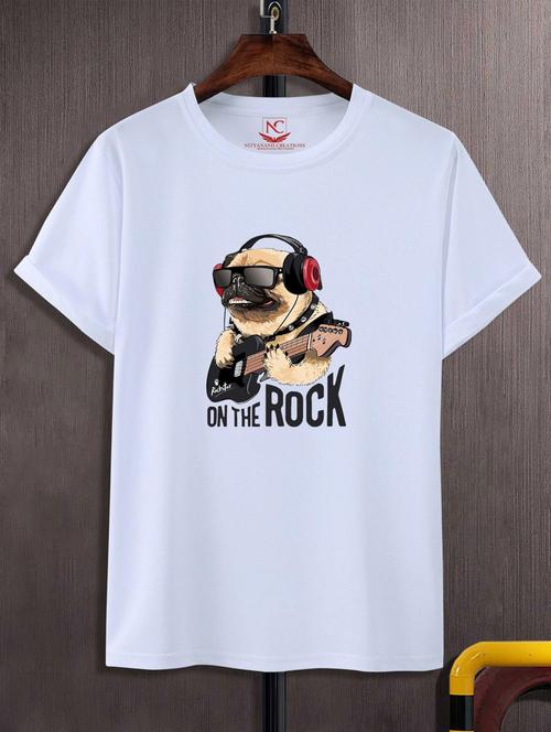 unisex white graphic printed t-shirt - 20776694 - Standard Image - 0