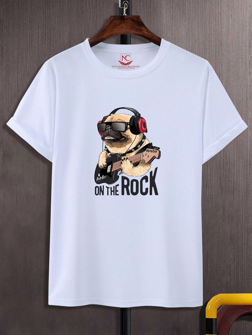 unisex white graphic printed t-shirt - 20776694 - Zoom Image - 0