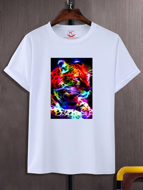 unisex white graphic printed t-shirt - 20776698 -  Standard Image - 0