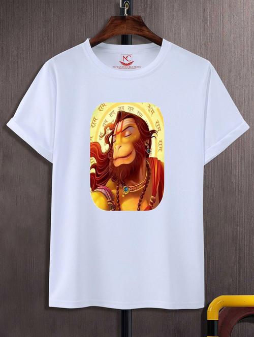 unisex white graphic printed t-shirt - 20776699 - Standard Image - 0