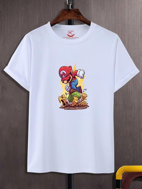 unisex white graphic printed t-shirt - 20776721 - Standard Image - 0
