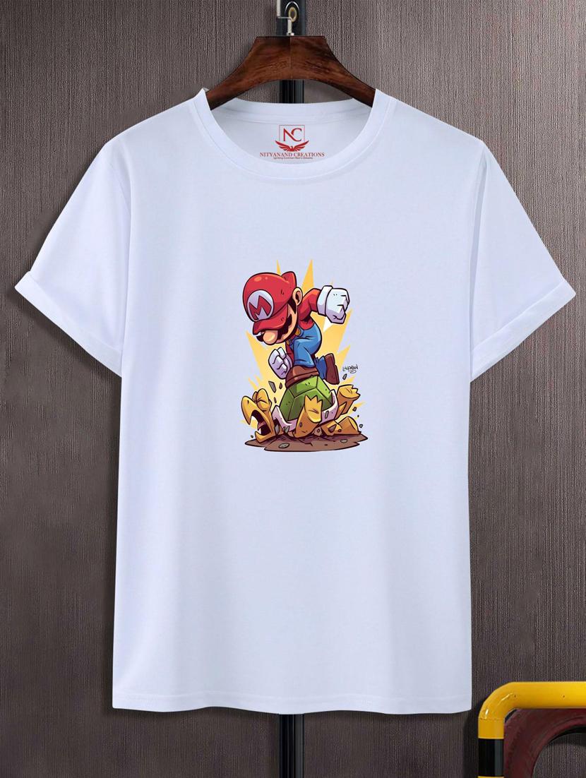 unisex white graphic printed t-shirt - 20776721 - Zoom Image - 0