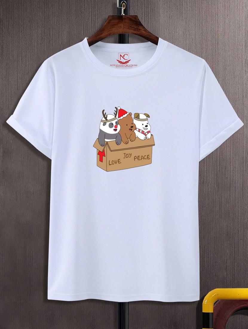 unisex white graphic printed t-shirt - 20776738 -  Zoom Image - 0
