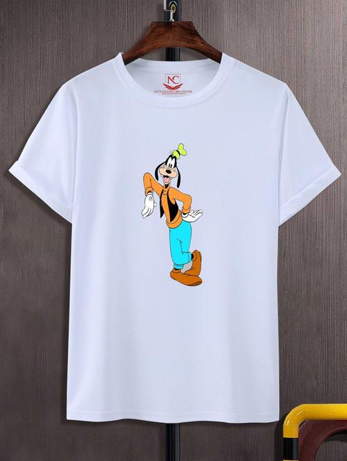 unisex white graphic printed t-shirt - 20776744 -  Standard Image - 0