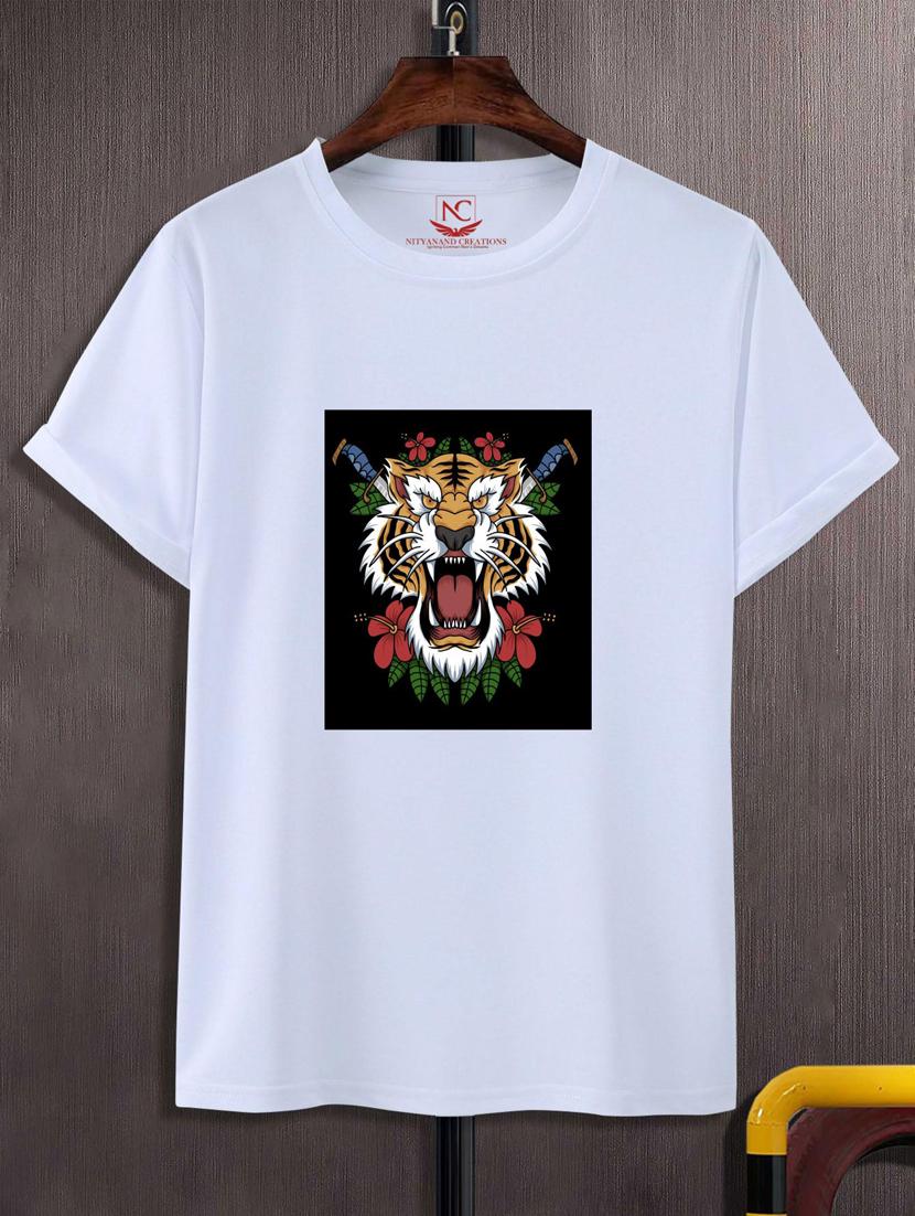 unisex white graphic printed t-shirt - 20776747 -  Zoom Image - 0