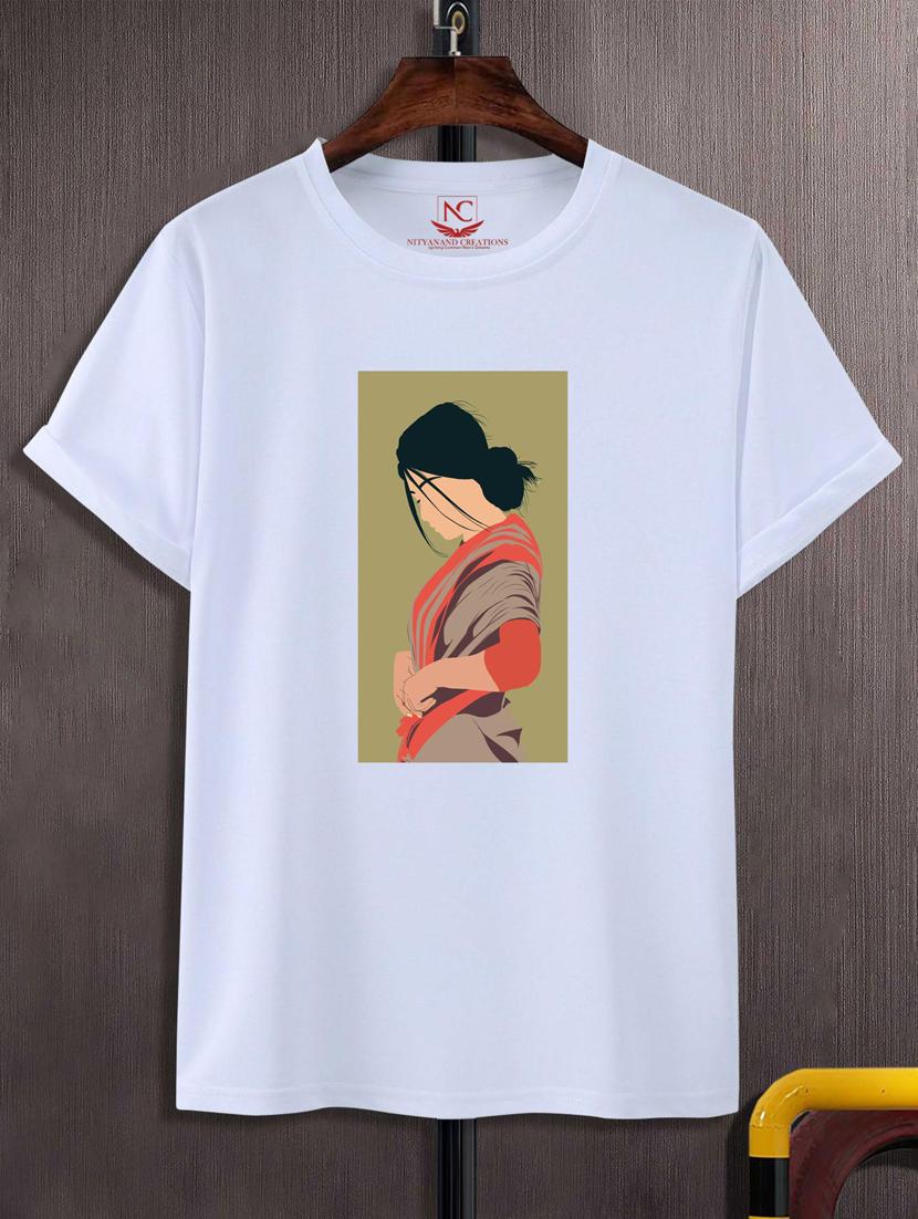 unisex white graphic printed t-shirt - 20776752 - Zoom Image - 0