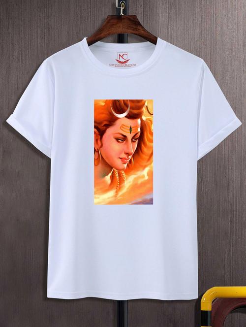 unisex white graphic printed t-shirt - 20776758 - Standard Image - 0