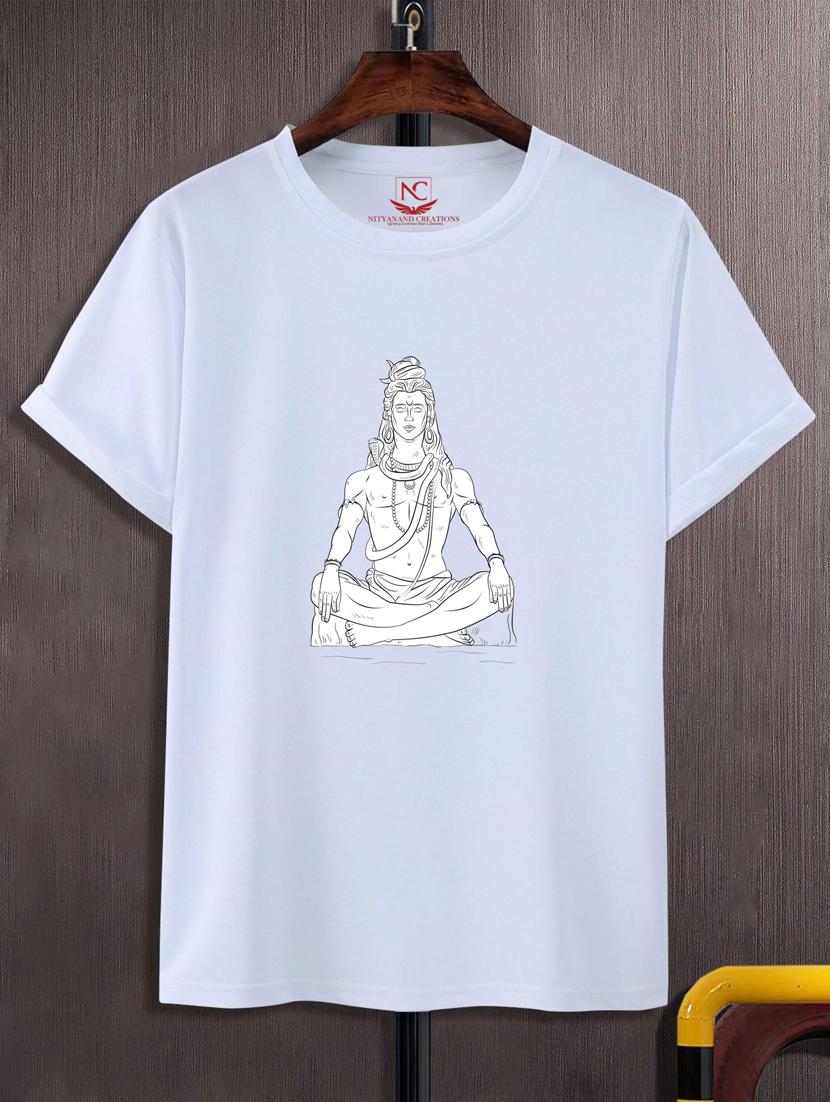 unisex white graphic printed t-shirt - 20776764 - Zoom Image - 0