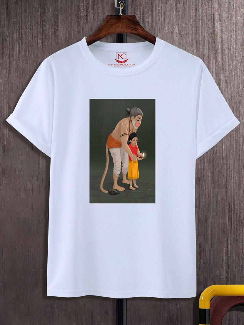 unisex white graphic printed t-shirt - 20776775 - Zoom Image - 0