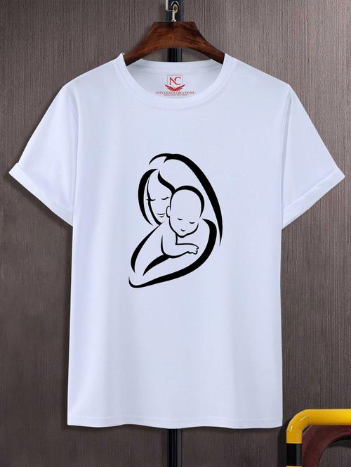 unisex white graphic printed t-shirt - 20776778 -  Standard Image - 0
