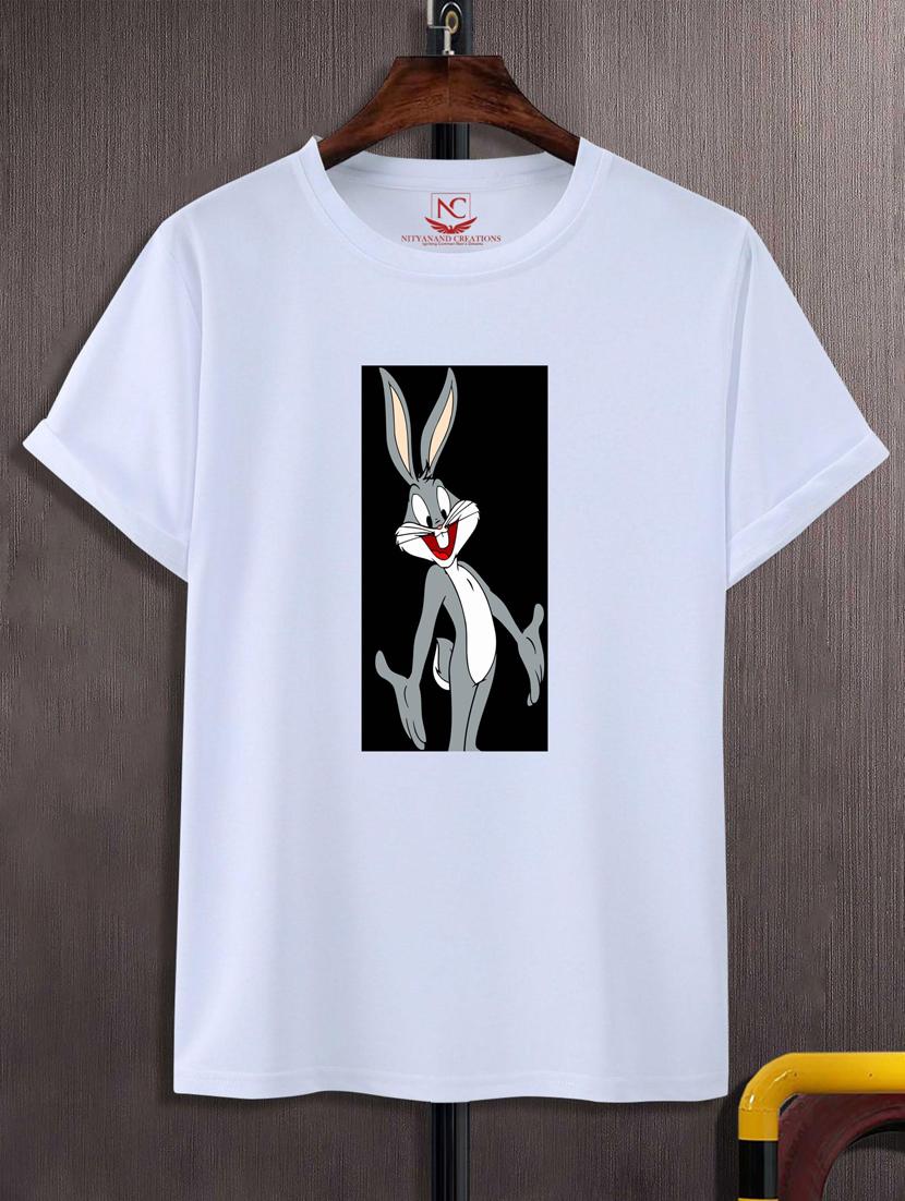 unisex white graphic printed t-shirt - 20776806 -  Zoom Image - 0