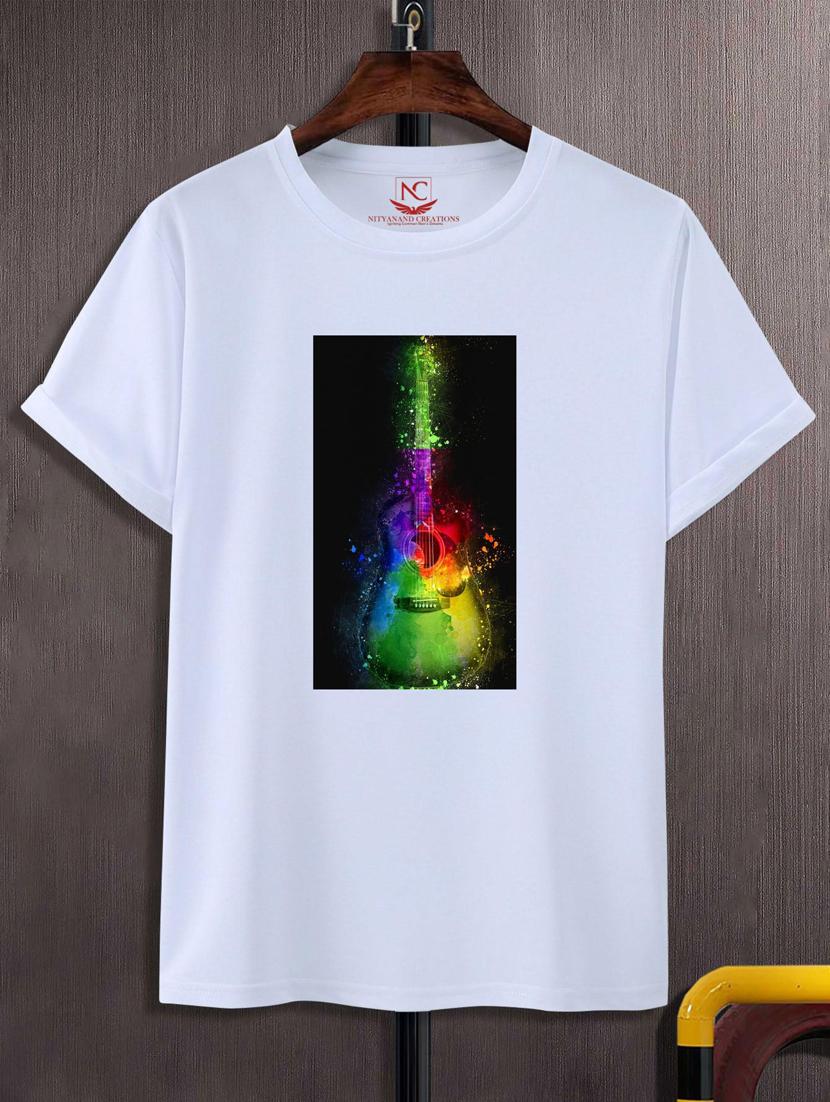 unisex white graphic printed t-shirt - 20776807 - Zoom Image - 0