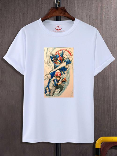 unisex white graphic printed t-shirt - 20776811 - Standard Image - 0